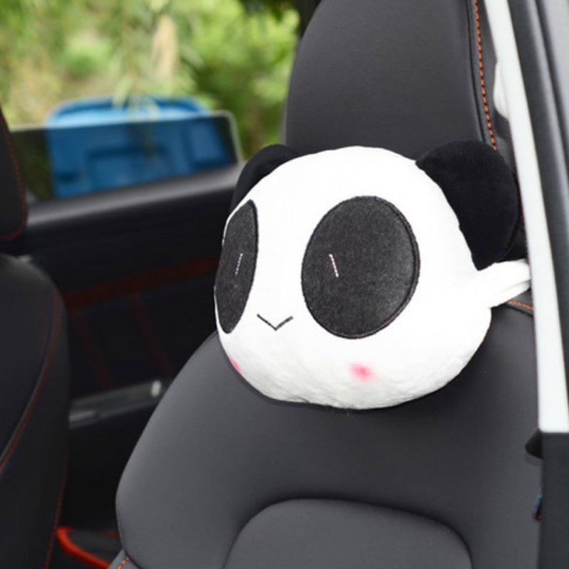 Cute Panda Head Plush Neck Pillow - Adorable Plush Pillow - Kawaiioo