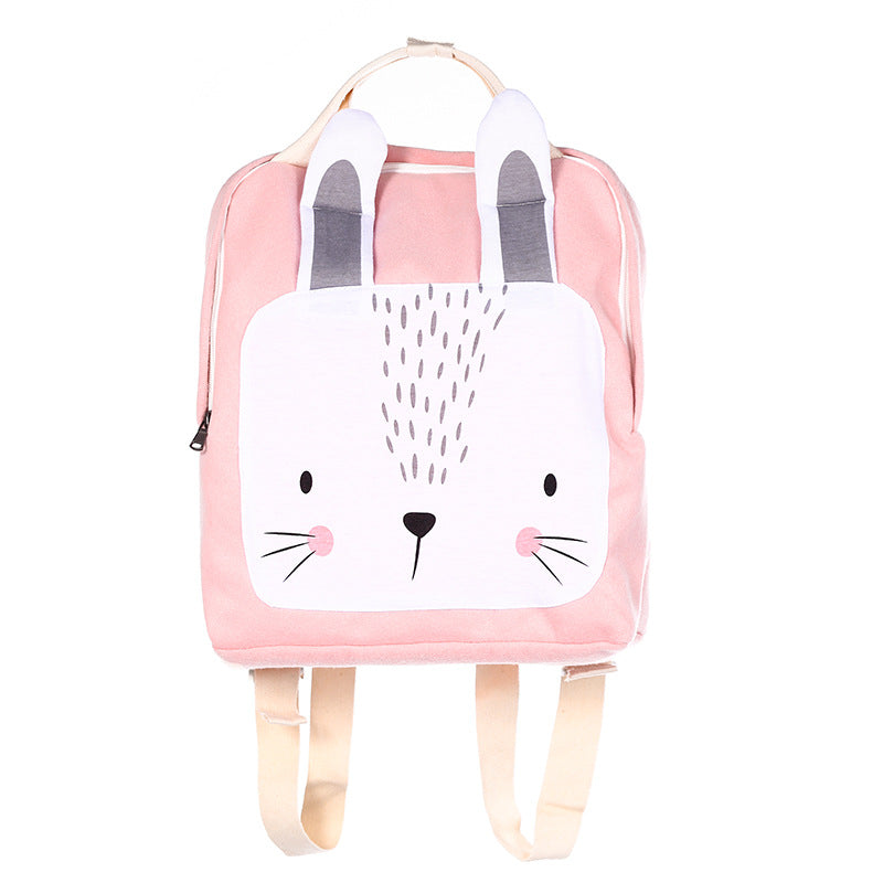 Cartoon Three-dimensional Animal Backpack Children's School Bag - Kawaiioo