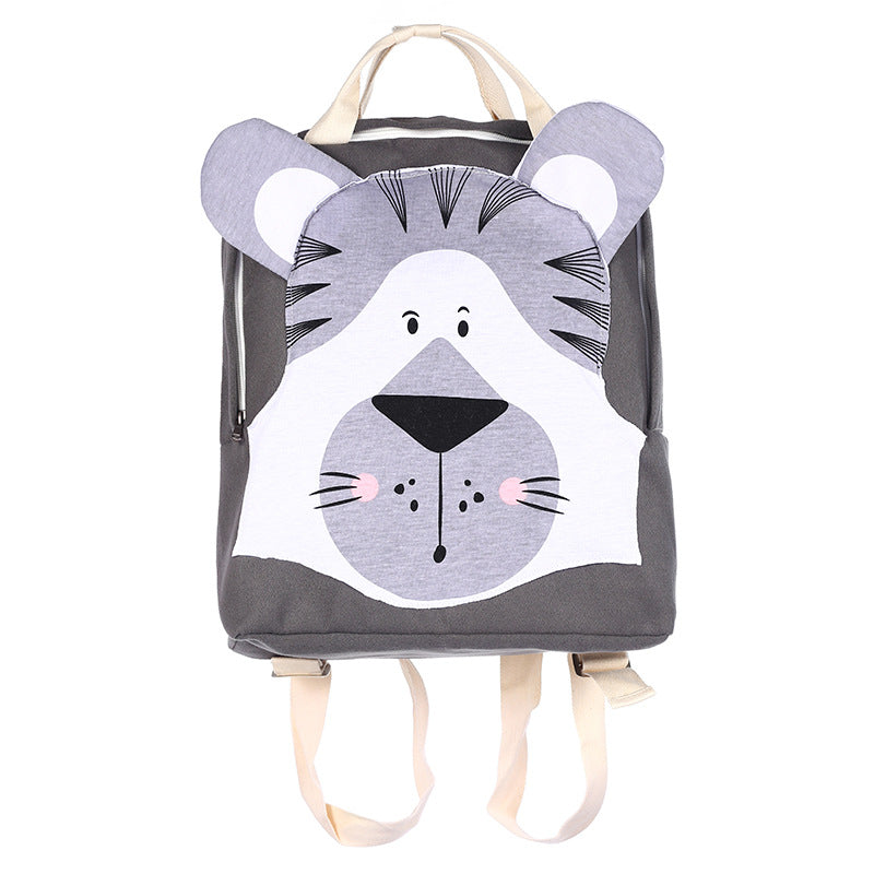 Cartoon Three-dimensional Animal Backpack Children's School Bag - Kawaiioo