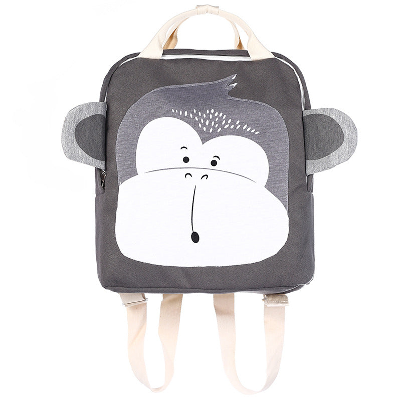 Cartoon Three-dimensional Animal Backpack Children's School Bag - Kawaiioo