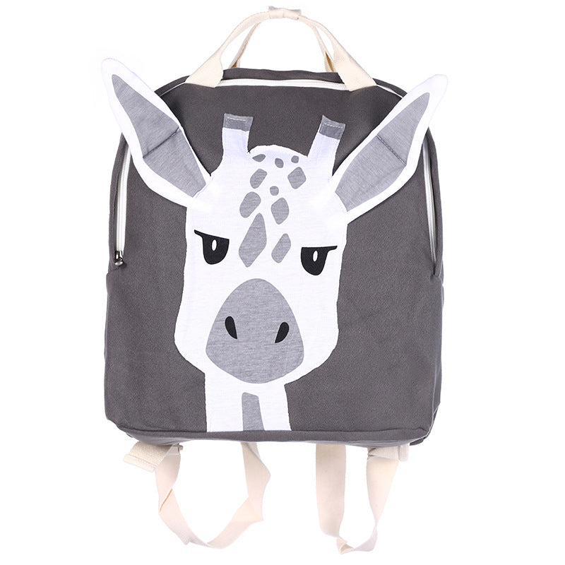 Cartoon Three-dimensional Animal Backpack Children's School Bag - Kawaiioo