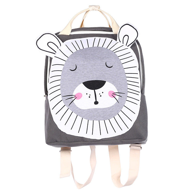 Cartoon Three-dimensional Animal Backpack Children's School Bag - Kawaiioo