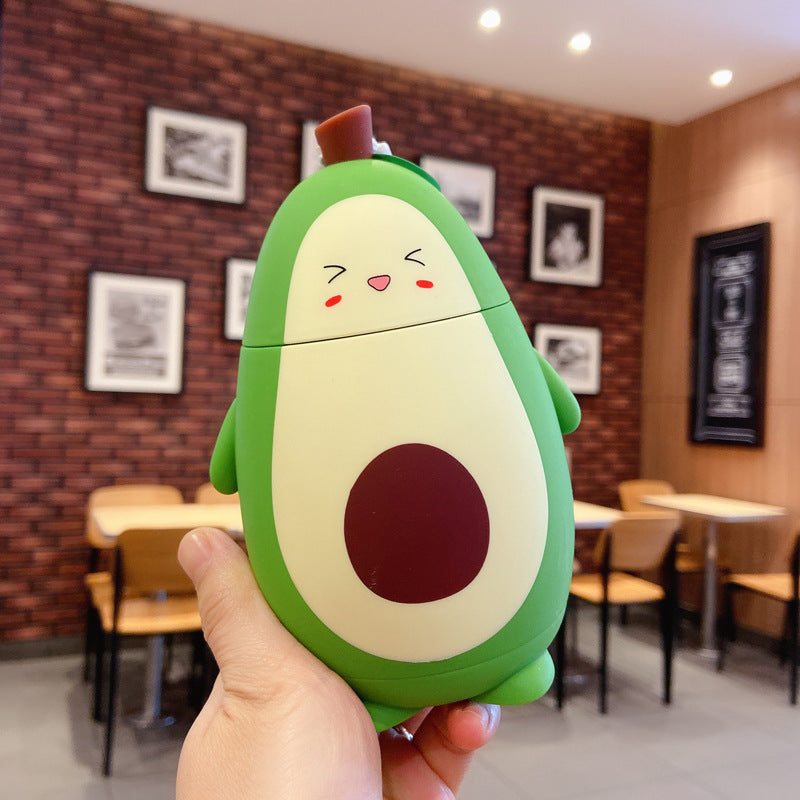 Cute Cartoon Avocado Glass Double Layer - Kawaiioo