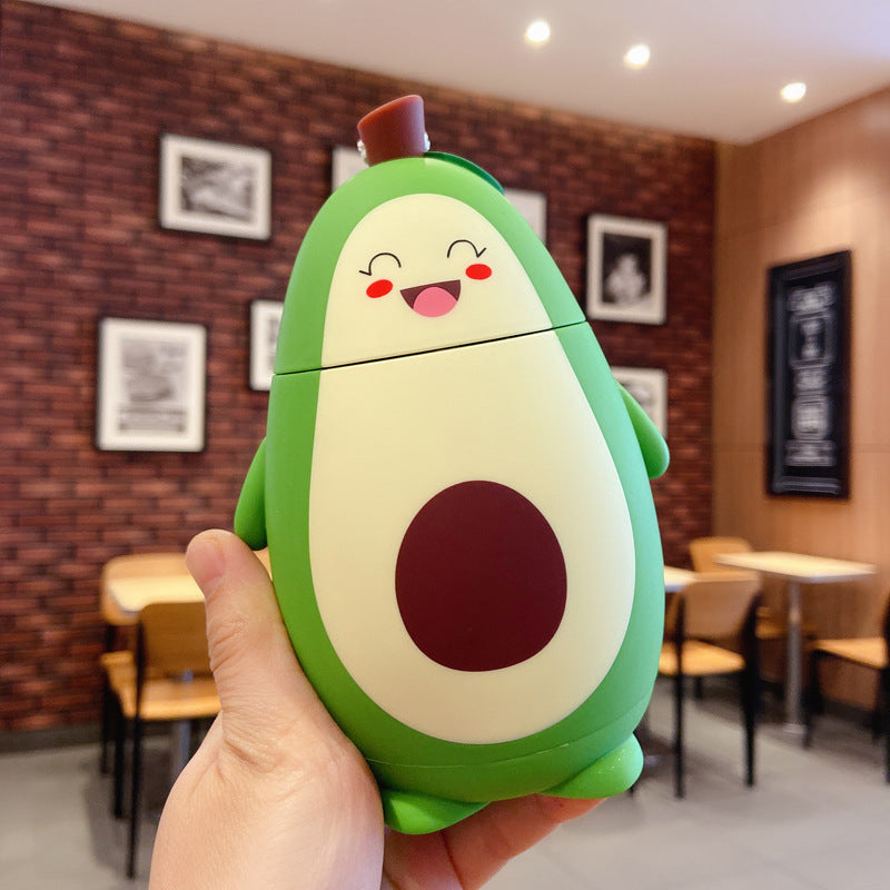 Cute Cartoon Avocado Glass Double Layer - Kawaiioo