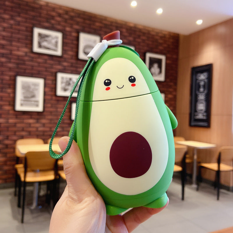 Cute Cartoon Avocado Glass Double Layer - Kawaiioo