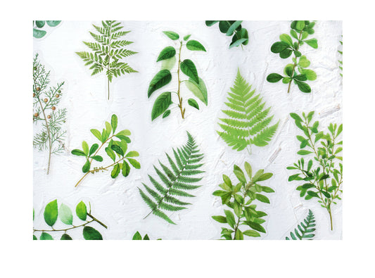 Kawaii Stationery Stickers 40PCS - Garden Plant Scrapbooking