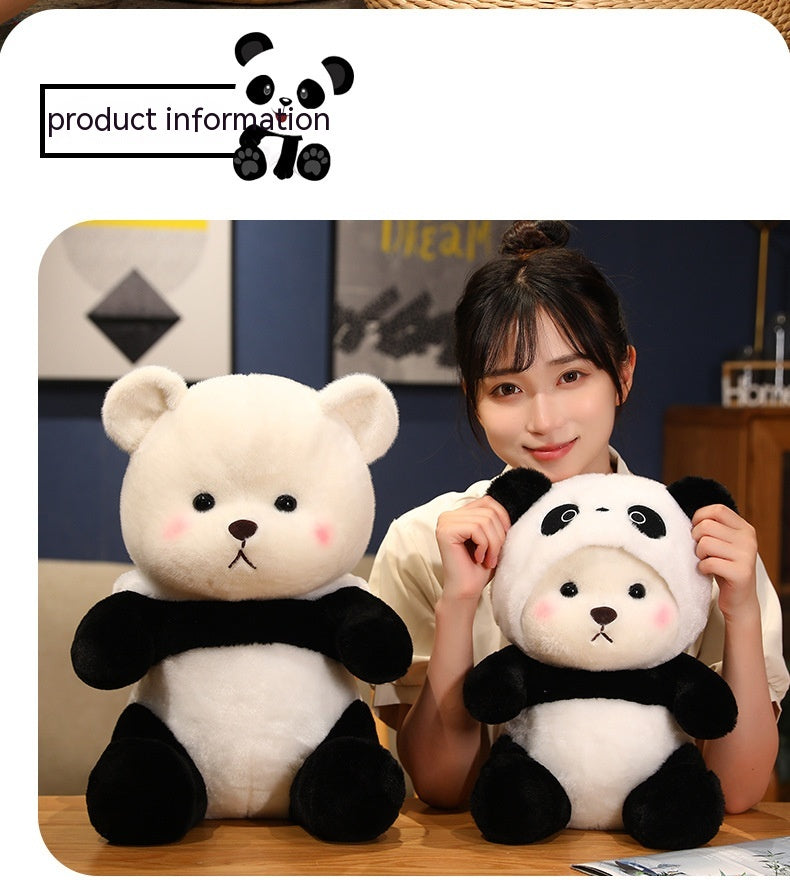 Little Bear Doll Transforming into Giant Panda Plush Toy - Kawaiioo