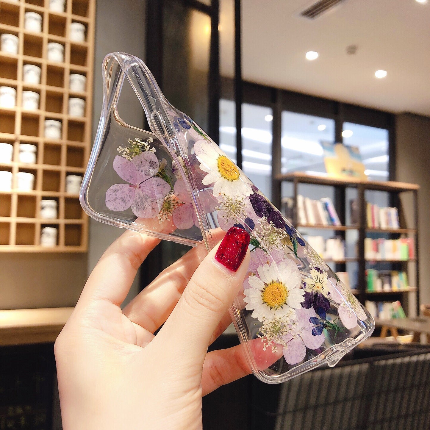 Kawaii Flower Epoxy Phone Cases - Elegant Floral Design - Kawaiioo