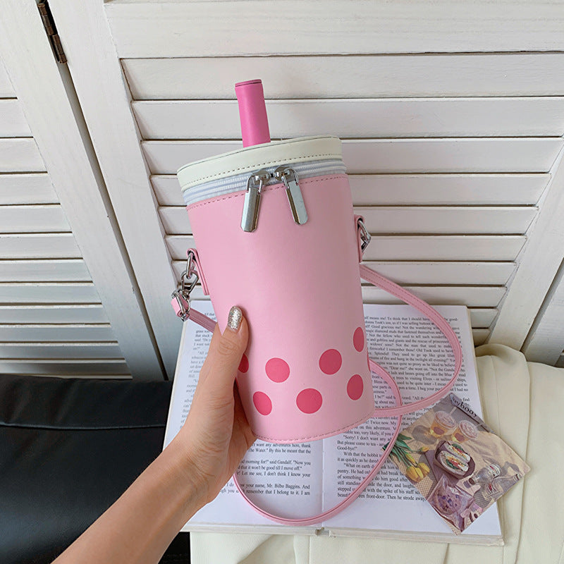 Milk Tea Personalized Small Bag - Cute Messenger & Phone Bag - Kawaiioo