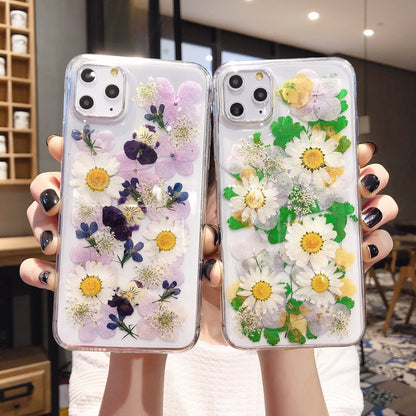 Kawaii Flower Epoxy Phone Cases - Elegant Floral Design - Kawaiioo