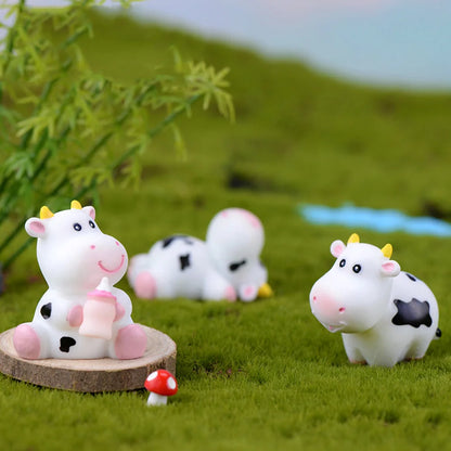 Miniature Cow Figurines | Home & Garden Decoration Accessories - Kawaiioo