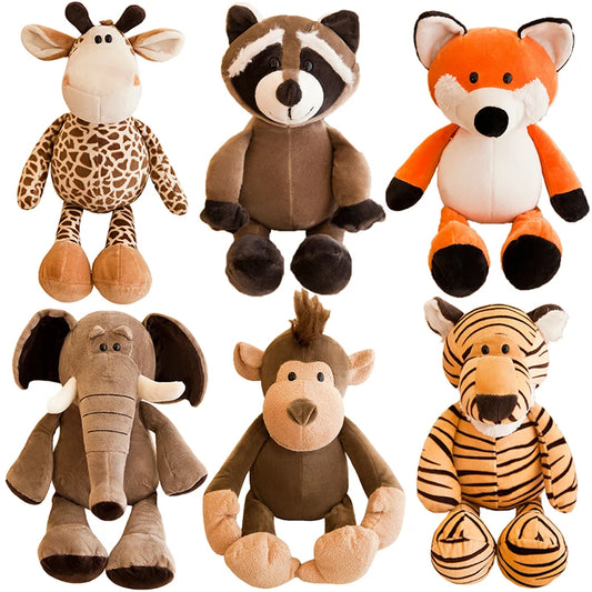 Cute Stuffed Animals Plush Toy: 25cm Elephant, Giraffe, Lion & More