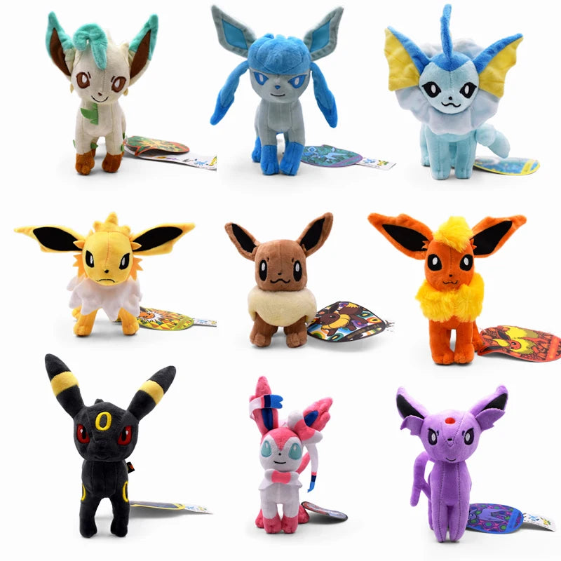 TAKARA TOMY Pokemon Plush - Shiny Umbreon, Vaporeon, Espeon, Sylveon 16-23cm - Kawaiioo