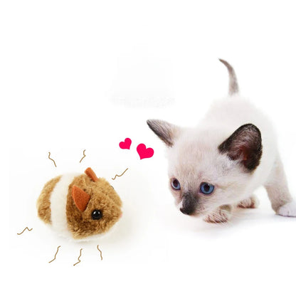 Cute Mouse Cat Toy - Interactive Plush with Shake Movement