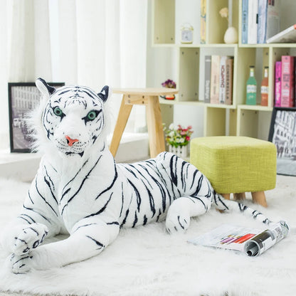 Tiger Plush Pillow Toy - Soft, Lifelike Stuffed Animal for Kids