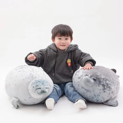 Cute Seal Plush Toy - Lifelike Stuffed Animal Pillow - Kawaiioo