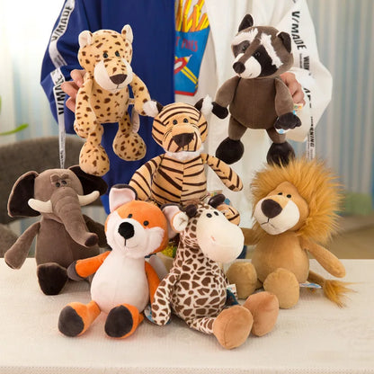 Cute Stuffed Animals Plush Toy: 25cm Elephant, Giraffe, Lion & More