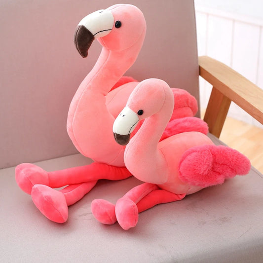 1 pc 25cm 35cm 50cm Plush Flamingo Toys Stuffed Bird Soft Doll Pink Flamingo Kids Toys Wedding Gift High Quality