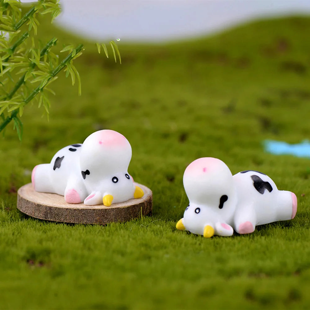 Miniature Cow Figurines | Home & Garden Decoration Accessories - Kawaiioo