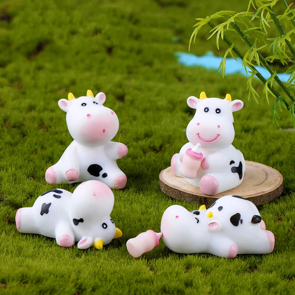 Miniature Cow Figurines | Home & Garden Decoration Accessories - Kawaiioo