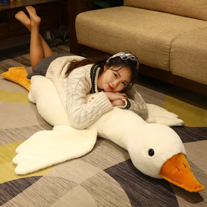 Giant Fluffy Duck Plush Toys - Cute Stuffed Animals & Sleep Pillows