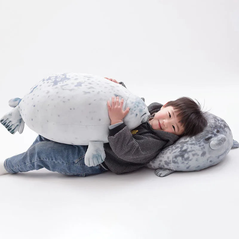 Cute Seal Plush Toy - Lifelike Stuffed Animal Pillow - Kawaiioo