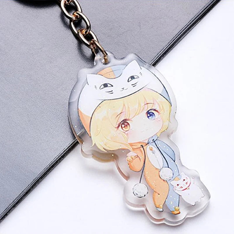 Fashion Anime Custom Keychains Cartoon Clear Acrylic Key Chain Photo Customized Hologram Plastic Personalized Charms Keyring - Kawaiioo