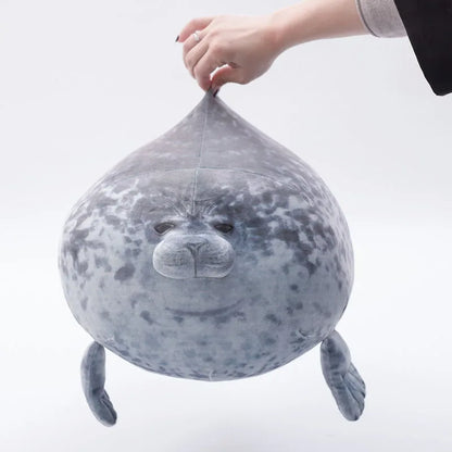 Cute Seal Plush Toy - Lifelike Stuffed Animal Pillow - Kawaiioo