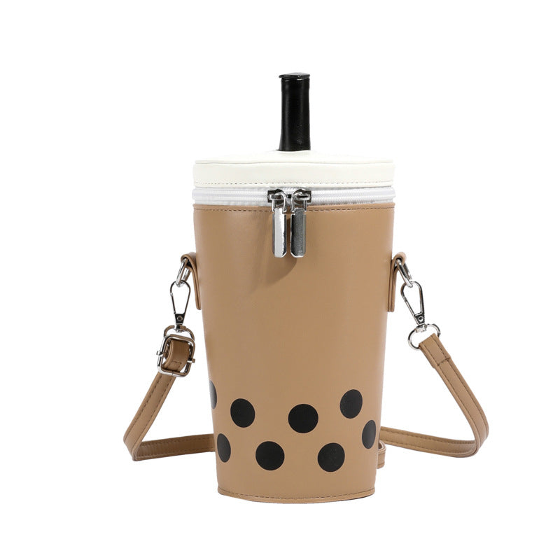 Milk Tea Personalized Small Bag - Cute Messenger & Phone Bag - Kawaiioo