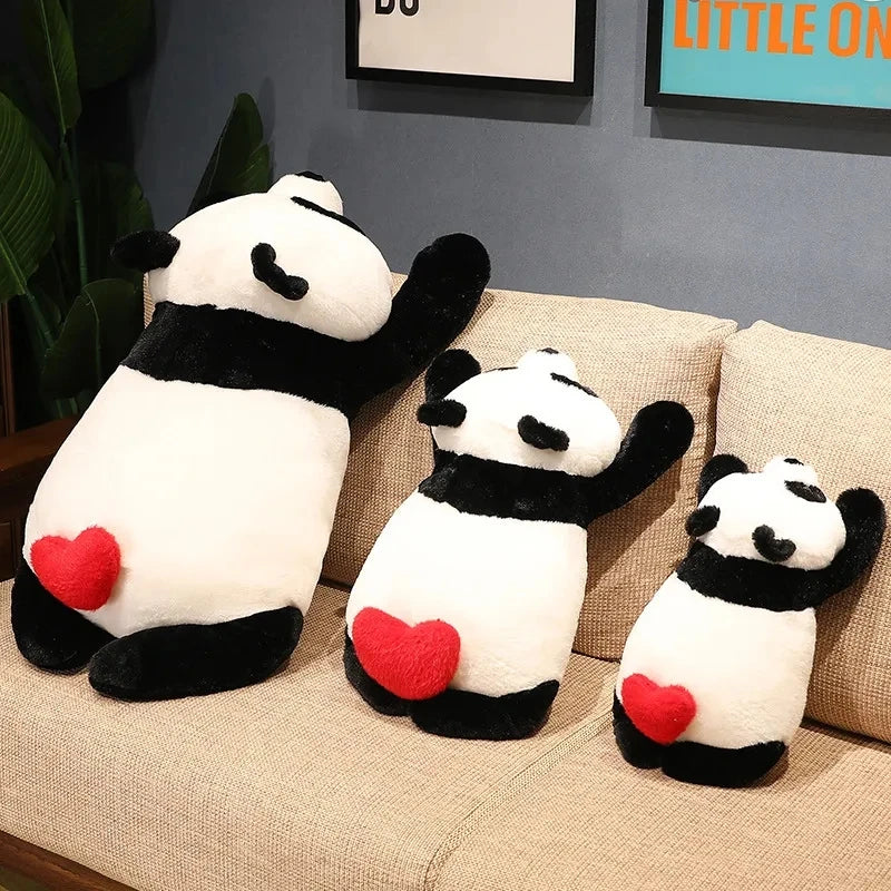 Giant 90cm Kawaii Fat Panda Plush Stuffed Animal - Cute Doll & Pillow - Kawaiioo