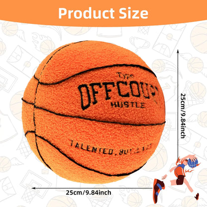 Basketball Plush Pillow - 25cm Soft Anime Stuffed Ball for Kids