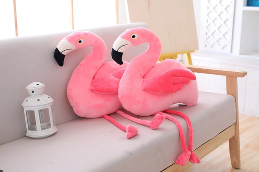 Realistic Flamingo Plush Toy Soft Plush Stuffed Animal Flamingo Pillow Kawaii Peluche Room Decoration Kids Birthday Gift