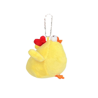 Cartoon Dundun Chicken Plush Stuffed Animal Key Chain Pendant - Kawaiioo