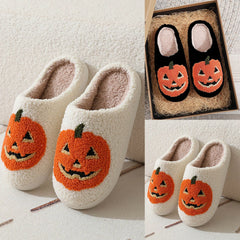 Halloween Plush Slippers - Spooky Soft Slides for Women & Men