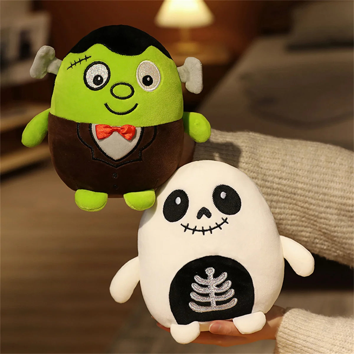 Halloween Vampire Pumpkin Plush Toy - Cute Halloween Decor