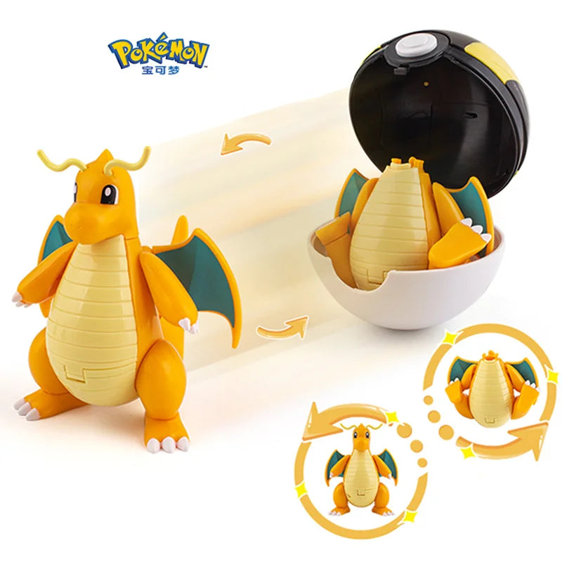 Pokemon Pokeball Figures Toys - Pikachu, Gengar, Dragonite & More - Kawaiioo