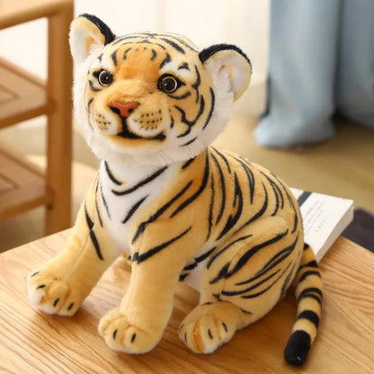 23cm Baby Tiger Plush Toy - Soft Wild Animal Doll for Kids - Kawaiioo