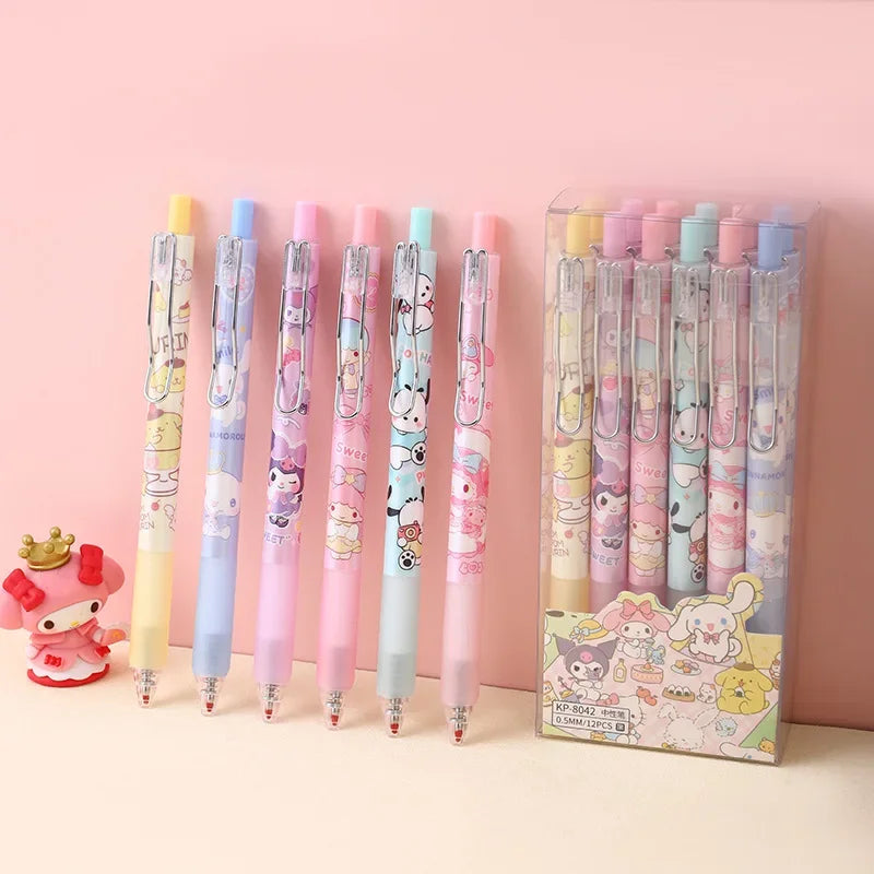 Sanrio Anime Neutral Pen - My Melody & Kuromi Cartoon Stationery