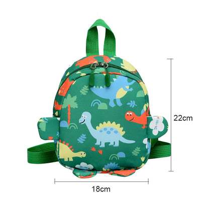 Kawaii Dinosaur Schoolbag - Nylon Kids Backpack for Boys & Girls - Kawaiioo