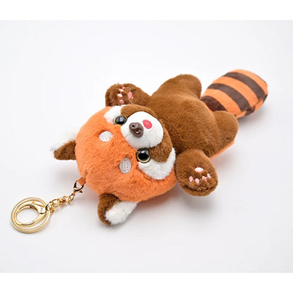 Red Panda Plush Toy Pendant - Keychain Doll, Cute Raccoon Accessory