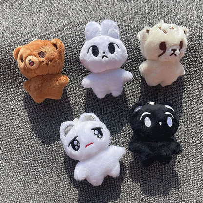 Kpop Cartoon Cheetah Plush Keyrings - Doyoung, Mark, Taeyong