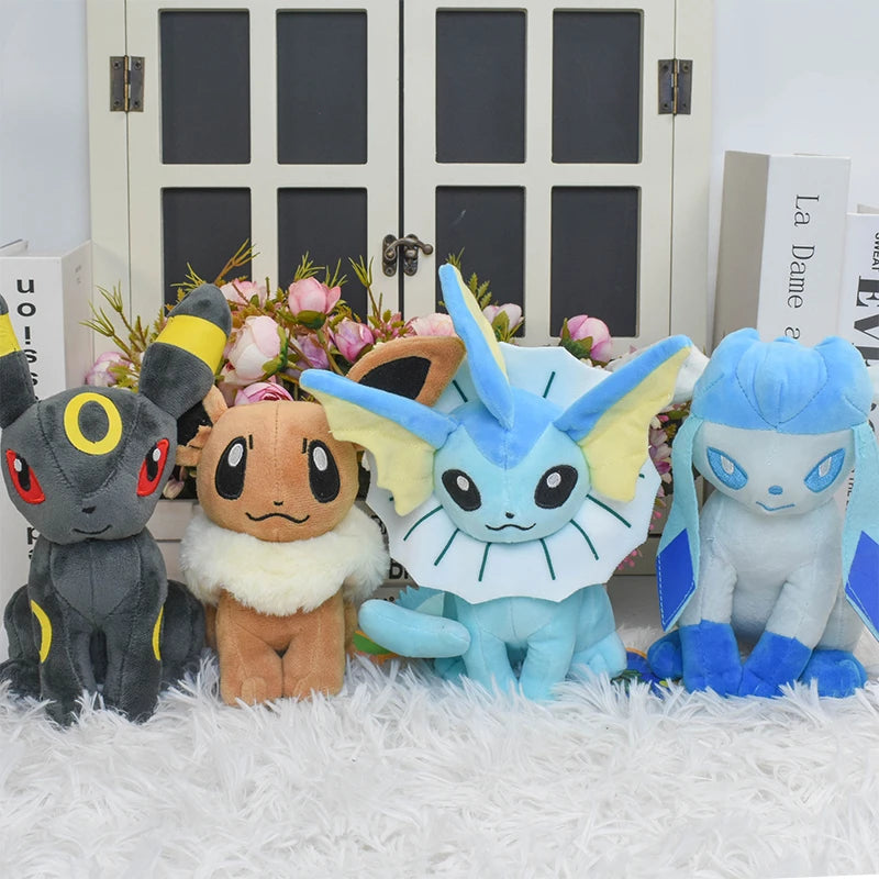 Pokemon Sitting Plush Toys - Umbreon, Eevee, Sylveon & More - Kawaiioo