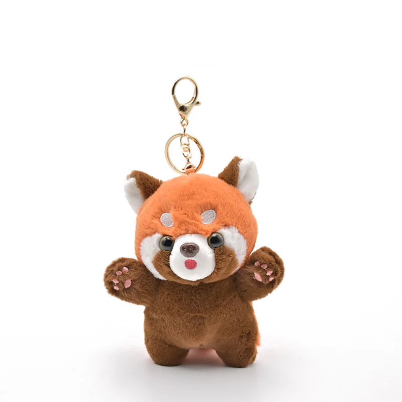 Red Panda Plush Toy Pendant - Keychain Doll, Cute Raccoon Accessory