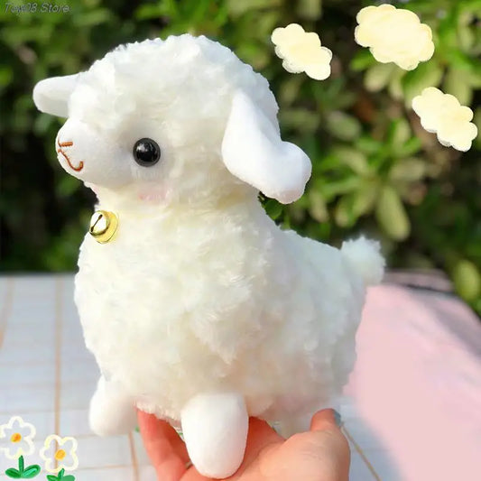 Kawaii Bell Sheep Plush Doll - 25CM Lamb & Alpaca Toy