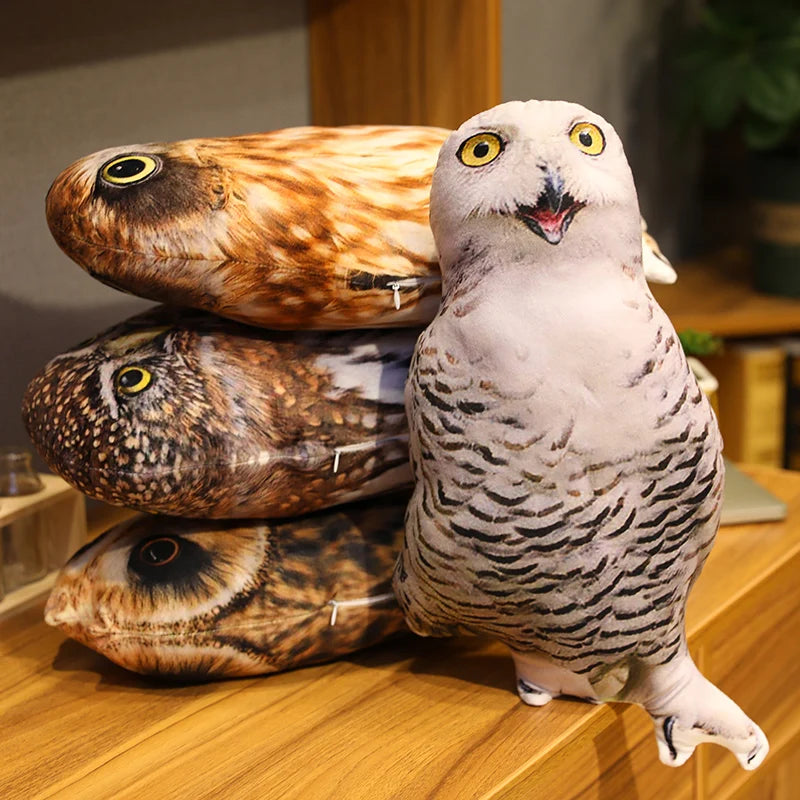 50CM Simulation Plush Owl Pillows Plush toys Soft Stuffed Animals Shell Unstuffed Bird Skins Sofa Decor Cartoon Toy