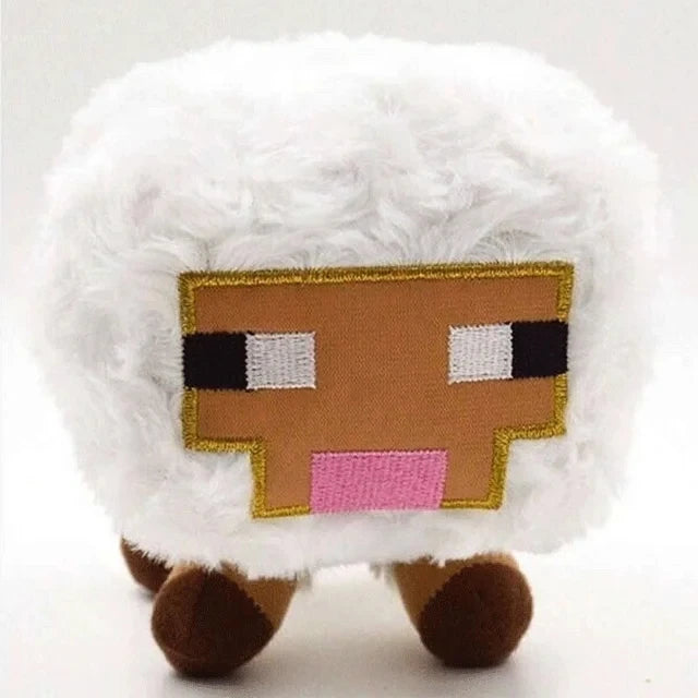 MC White Sheep Plush Toy - 16cm Soft Stuffed Doll for Kids