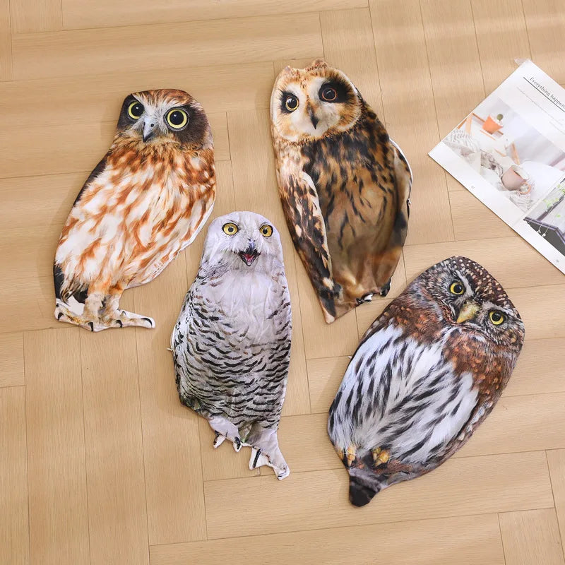 50CM Simulation Plush Owl Pillows Plush toys Soft Stuffed Animals Shell Unstuffed Bird Skins Sofa Decor Cartoon Toy