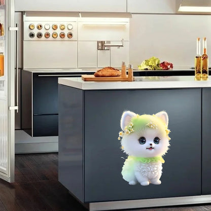 Cute Pomeranian Dog Wall Sticker  Wallpaper Funny Decal