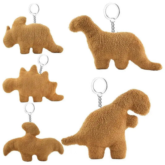 Dino Chicken Nugget Plush Keychain Pendant - 2023 Easter Charm - Kawaiioo