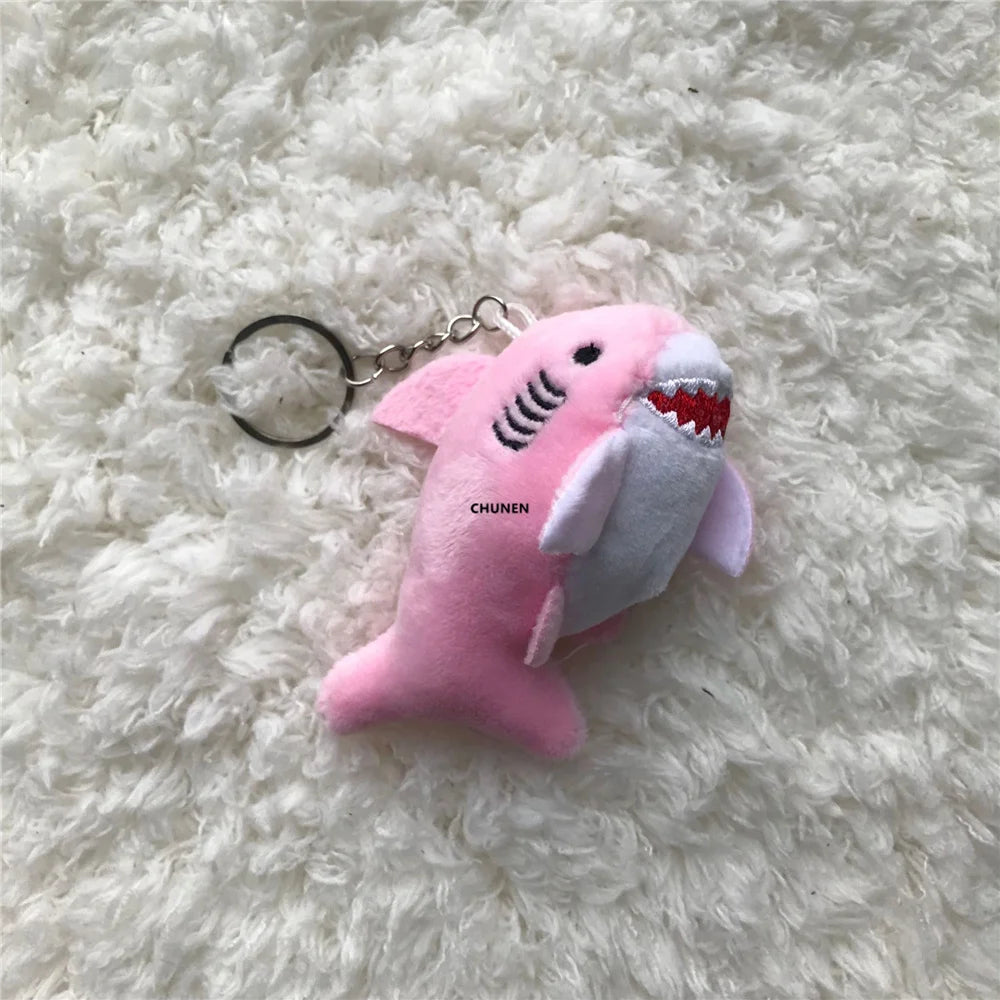 Cute Plush Shark Key Chain - Soft Stuffed Animal in 3 Colors